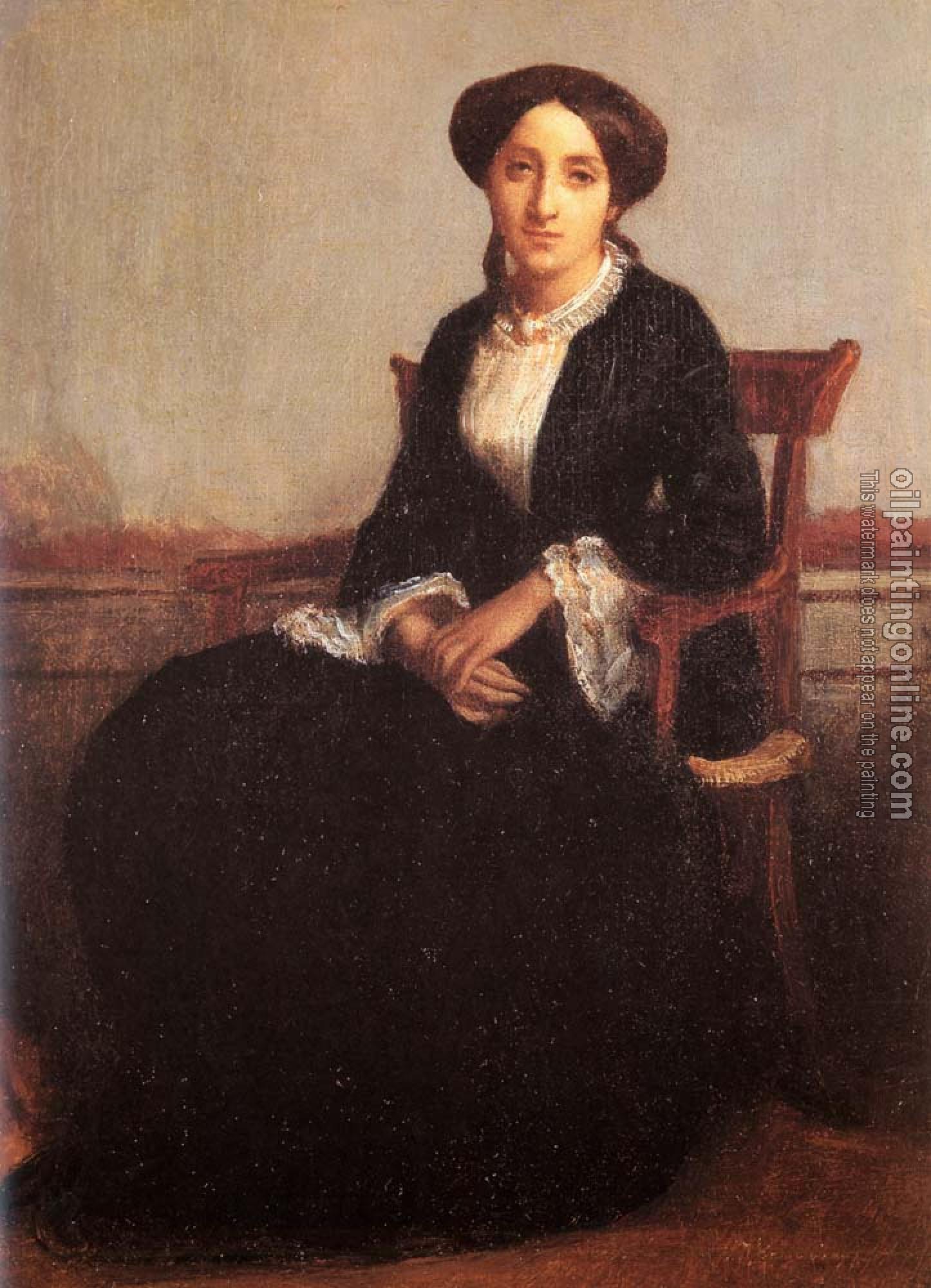 Bouguereau, William-Adolphe - Portrait of Genevieve Celine, eldest daughter of Adolphe Bouguereau